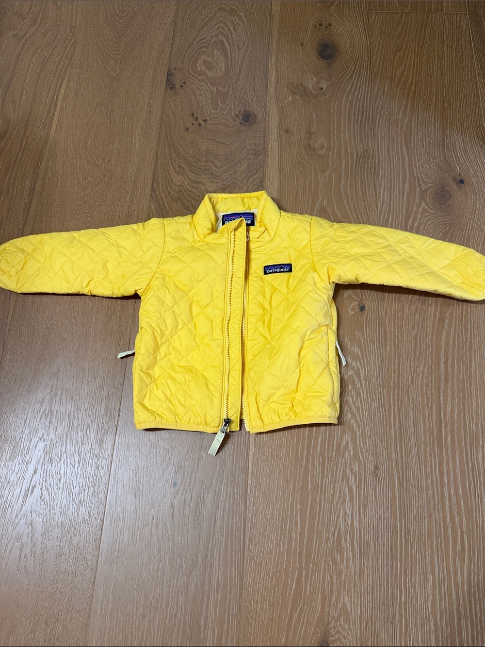 Patagonia Kids Yellow Quilted Puffer Jacket